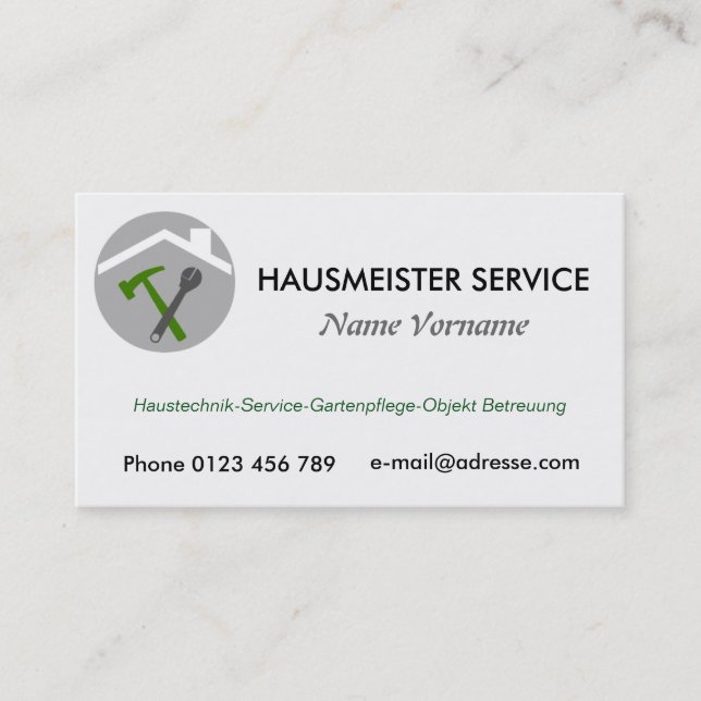 master business card (Front)