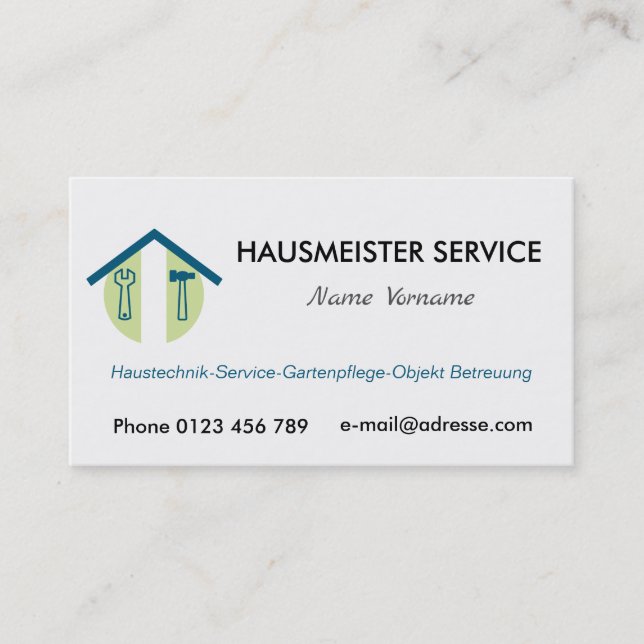 master business card (Front)