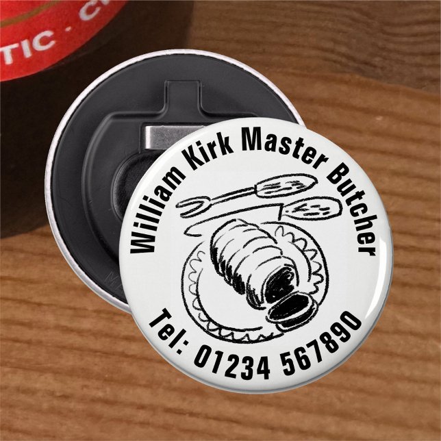 Master Butcher. Butcher's Roast Dinner Bottle Opener (Creator Uploaded)