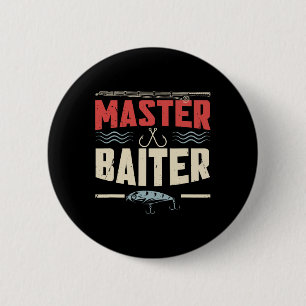 Master Byiter Fishing 6 Cm Round Badge