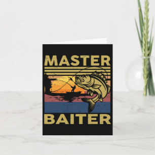 Master Byiter Fishing-shirt Funny Grandpa B Dad Gi Card