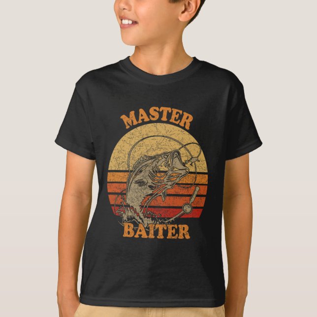 Master Byiter Funny Fishing  T-Shirt (Front)