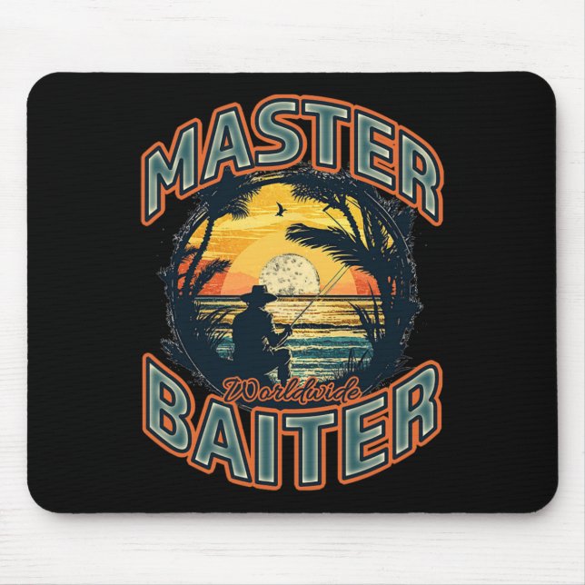 Master Byiter Worldwide Fishing Enthusiast  Mouse Pad (Front)