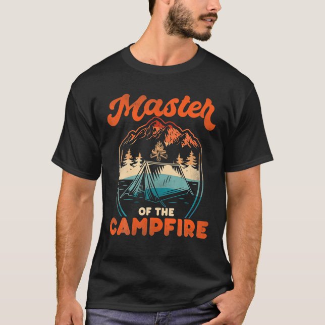 Master Campfire - Funny Camping Gift For Kids Men T-Shirt (Front)