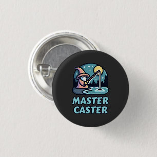 Master Caster Fantasy Fishing 3 Cm Round Badge