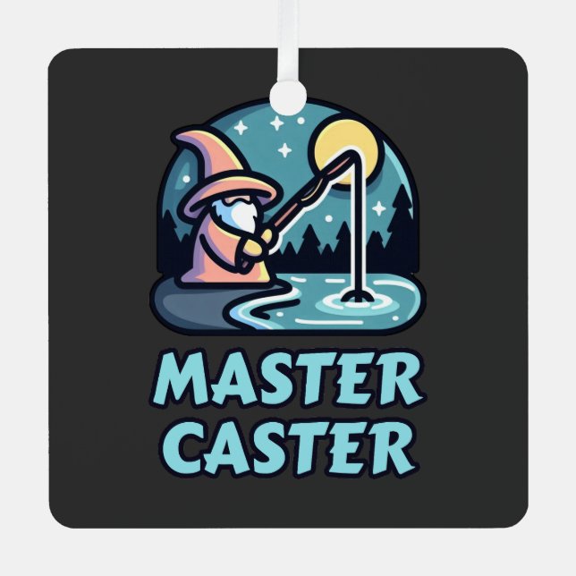 Master Caster Fantasy Fishing Metal Tree Decoration (Front)