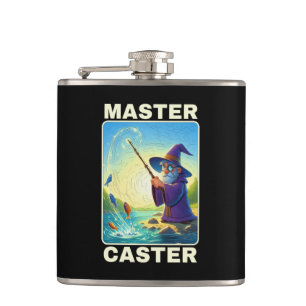 Master Caster - Magic Fishing Wizard Hip Flask