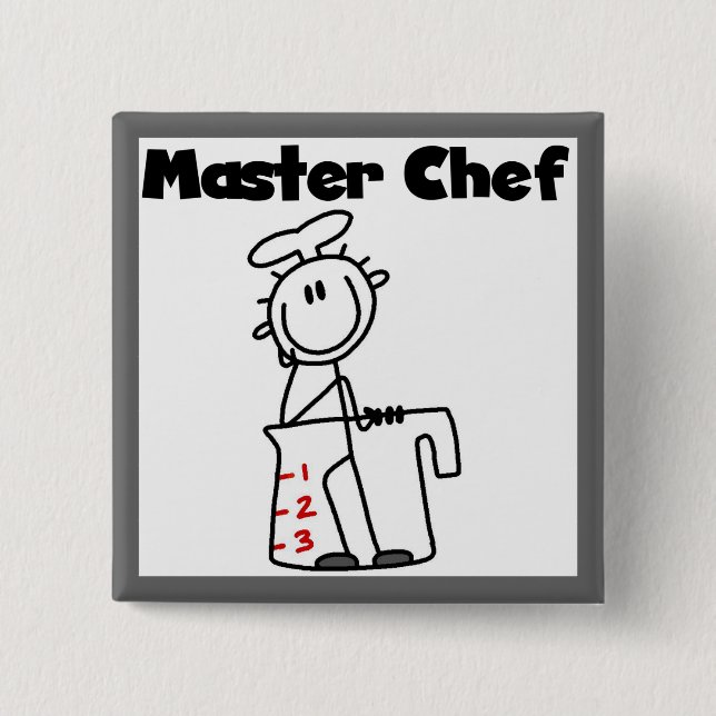 Master Chef 15 Cm Square Badge (Front)
