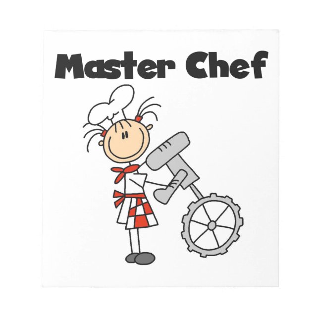 Master Chef - Female Notepad (Front)