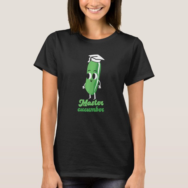 Master Cucumber Vegetarian Vegetable Veggies Vegan T-Shirt (Front)
