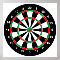 Master Darts Board Basic Round Target Classic game