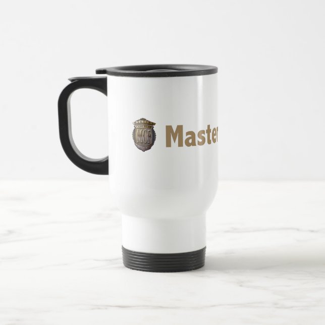 Master Detective Gold Travel Mug (Left)
