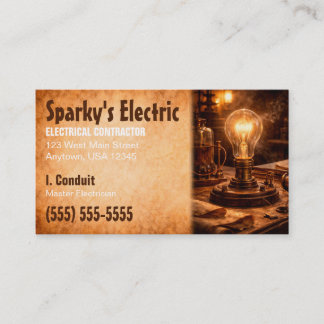 Master Electrician | Electrical Contractor Business Card