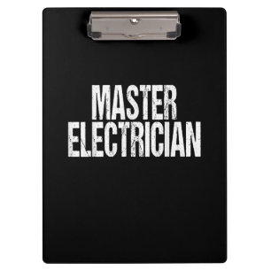 Master Electrician Event Equipment Setup Team Clipboard