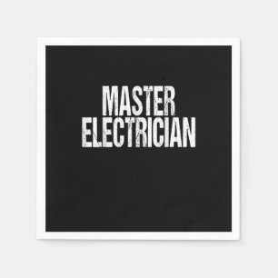 Master Electrician Event Equipment Setup Team Napkin