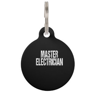 Master Electrician Event Equipment Setup Team Pet Tag