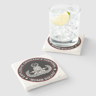 Master EOD Bomb Squad Stone Coaster