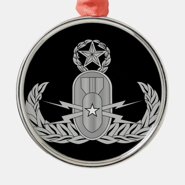 Master Explosive Ordnance Disposal EOD Metal Tree Decoration (Front)