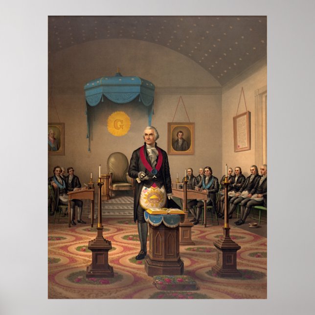 Master Freemason Washington 1870 Poster (Front)
