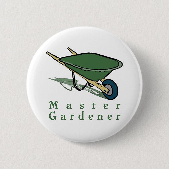 Master Gardener 6 Cm Round Badge (Front)