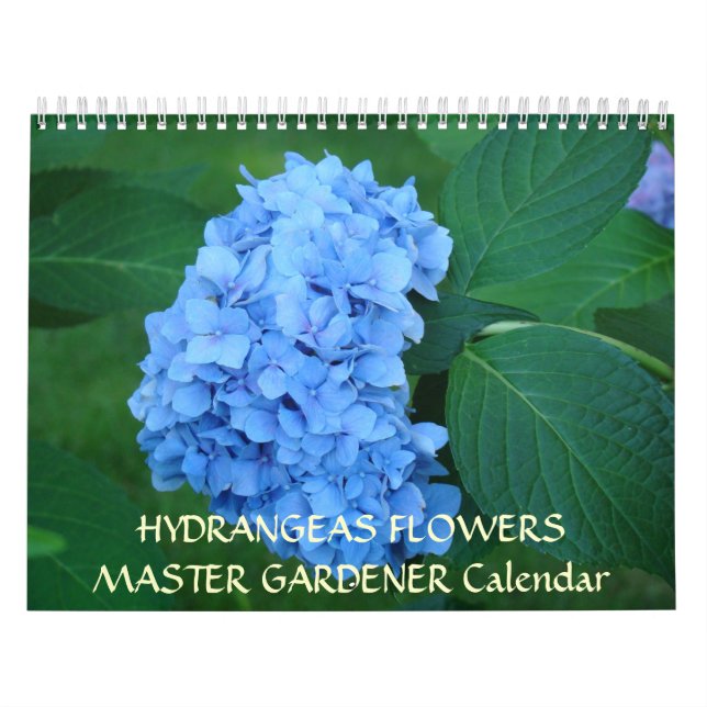 MASTER GARDENER Calendar Hydrangeas Flowers (Cover)