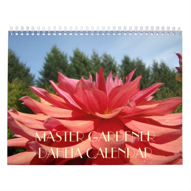 MASTER GARDENER Dahlia Flowers Calendar Gifts (Cover)
