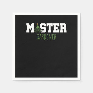 Master Gardener Gardening Flowers Plants Gift Napkin