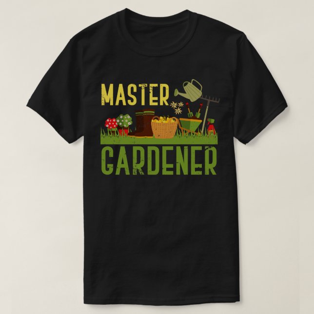 Master Gardener Gardening T-Shirt (Design Front)
