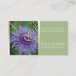 Master Gardener Light Green Olive Business Card