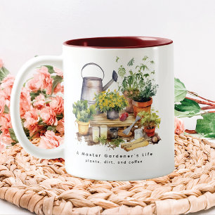 Master Gardener's Life Two-Tone Coffee Mug