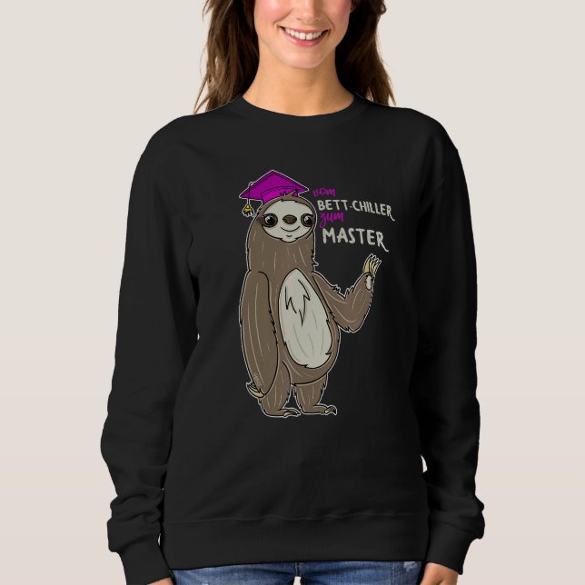 Master Graduation Women  Bed Chiller Sweatshirt (Front)