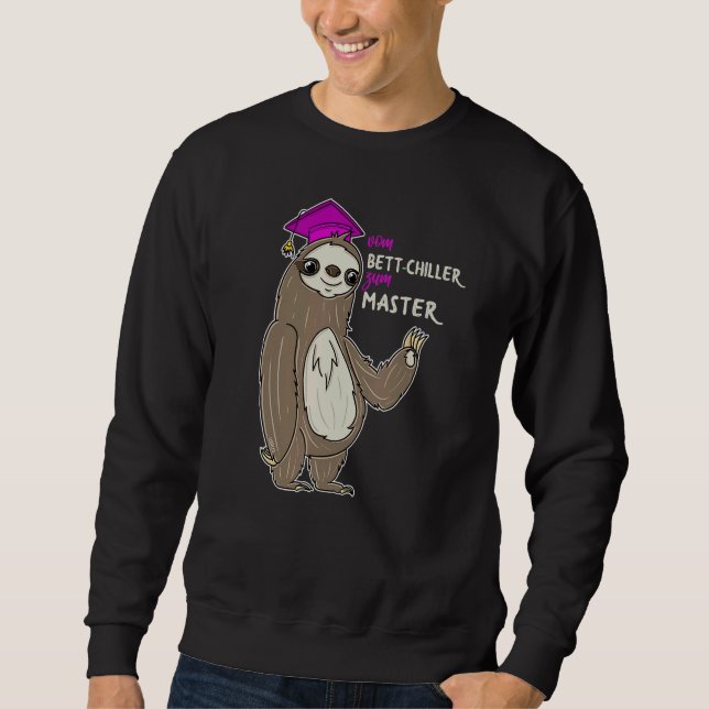 Master Graduation Women  Bed Chiller Sweatshirt (Front)