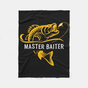 Master Iter - Funny Fishing Fleece Blanket