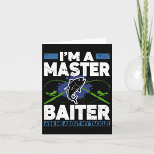 Master Iter Shirt Funny Fishing Fisherman Fish Card