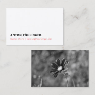 master minimal reduced business card