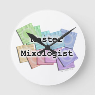 MASTER MIXOLOGIST BARTENDERS WALL CLOCK