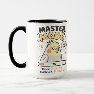 Master Mode Cockatiel Meme PNG | Funny Burnout Pro Mug