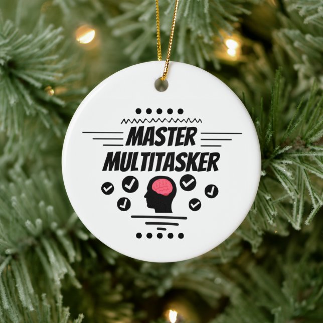 Master Multitasker Funny Statement Ceramic Tree Decoration (Tree)