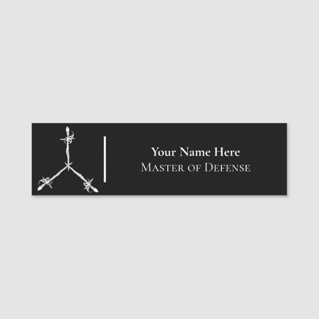 Master of Defence Name Tag (Front)