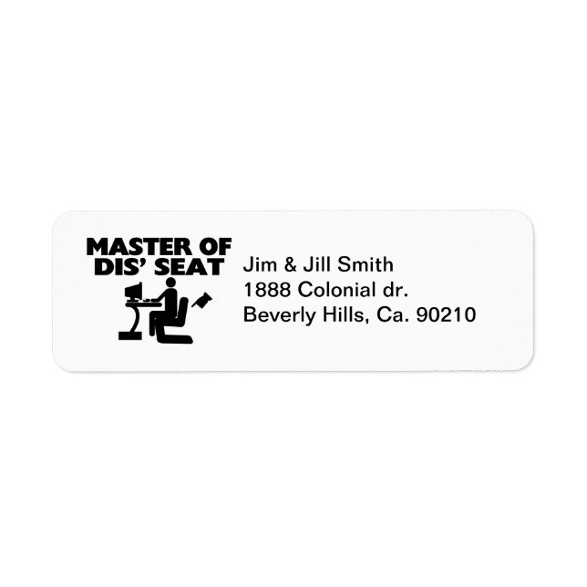 Master Of Dis' Seat Computer (Front)