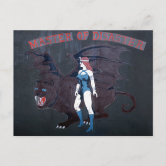 MASTER OF DISASTER - B-1B LANCER NOSE ART POSTCARD