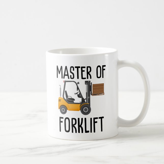 Master of forklift coffee mug (Right)
