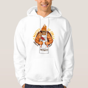 Master of Grill Fathers Day Gift BBQ Chef Dad Hoodie
