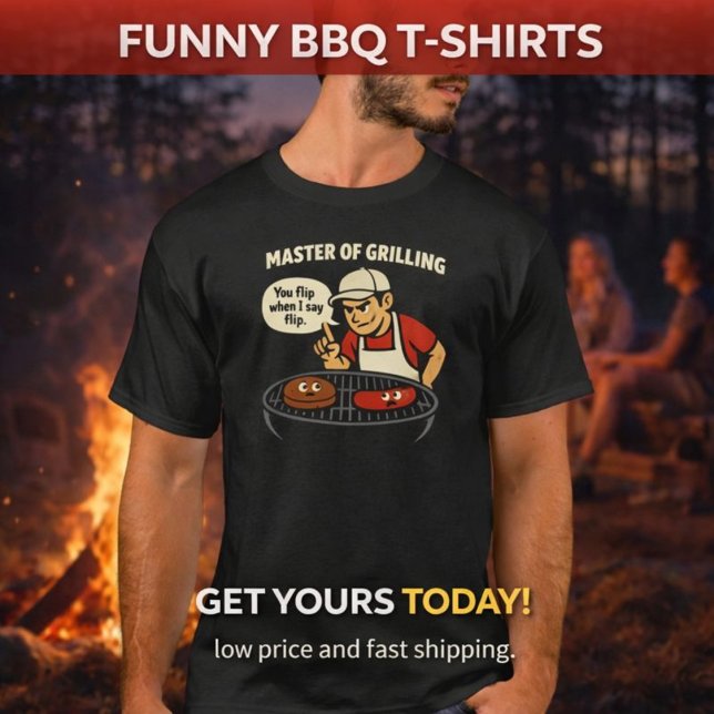 Master of Grilling | Funny BBQ T-Shirt (Creator Uploaded)