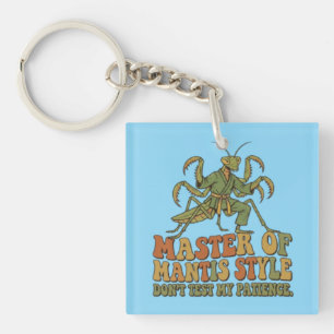 Master of Mantis Style Karate Insect Funny Martial Key Ring