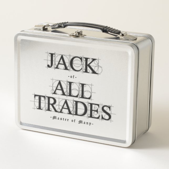 Master of Many Trades -  Metal Lunch Box (Front)
