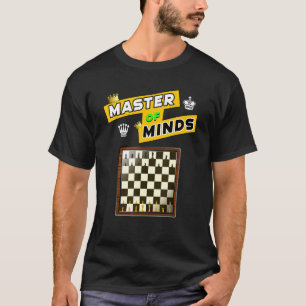 Master Of Minds  Chessboard And Pieces Strategy Sp T-Shirt