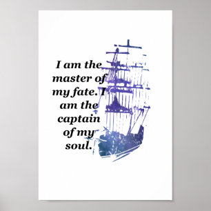 Master Of My Fate Quote Poster