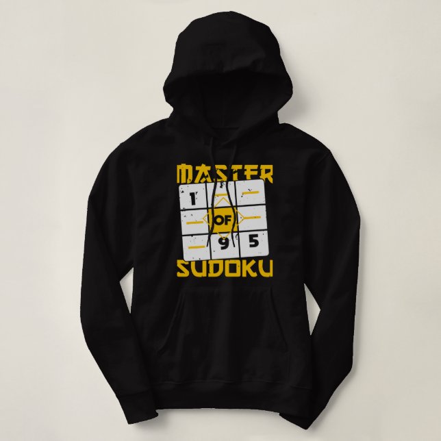 Master Of Sudoku Sudoku Champion Math Game Joke Sa Hoodie (Design Front)