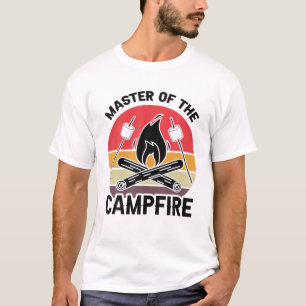 Master Of The Campfire Camping Vintage Camper Camp T-Shirt